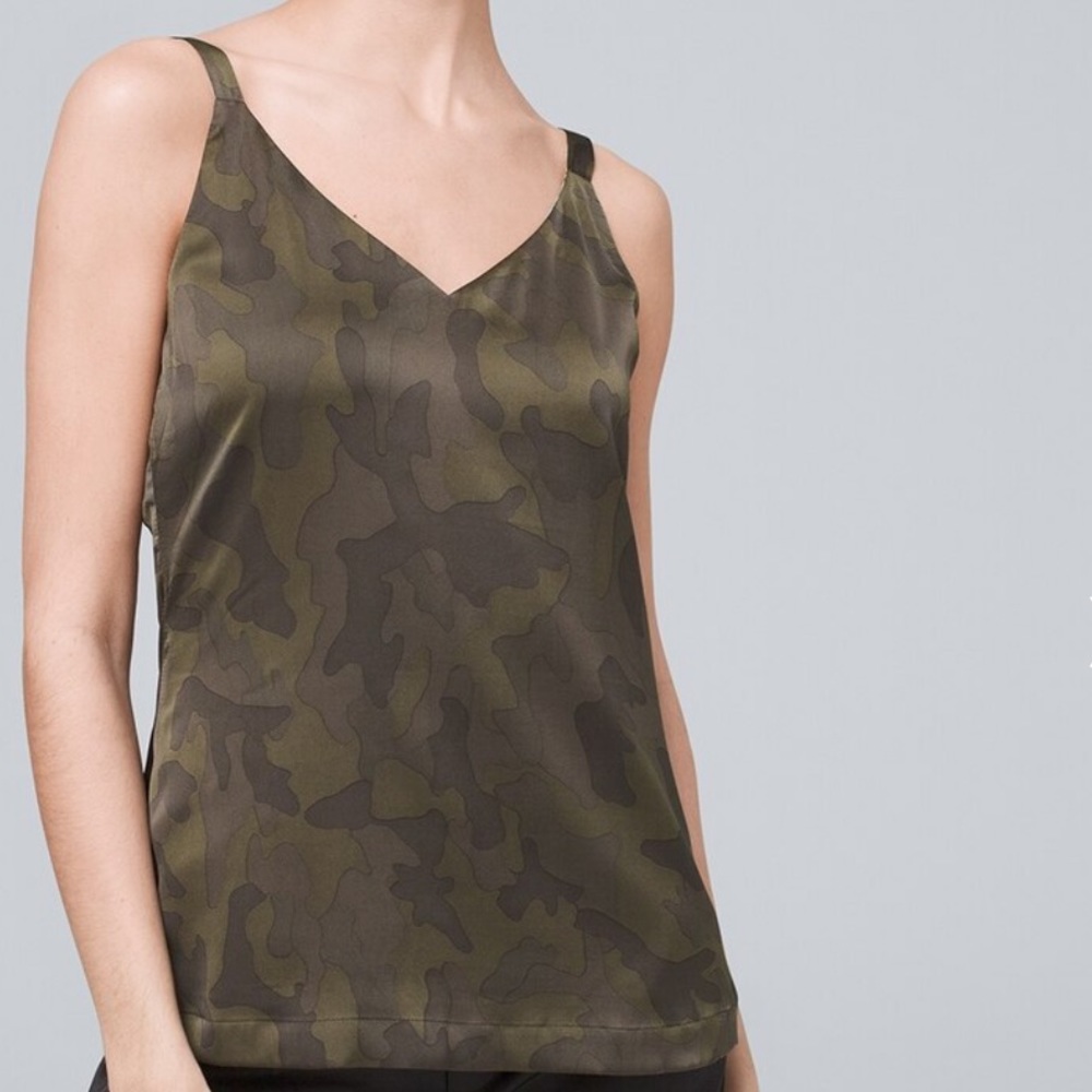 NWT WHBM Ultimate Reversible Camisole - Camo & Floral